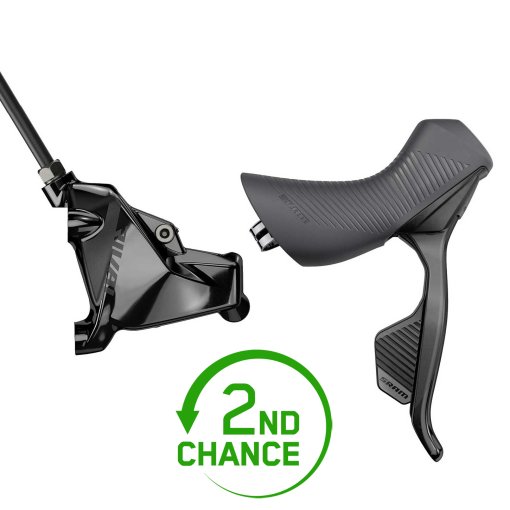 Produktbild von SRAM Rival eTap AXS HRD Brems-/Schalthebel + Hydraulische Scheibenbremse - Flat Mount - Moto - rechts | vorn | 2x12-fach - schwarz - B-Ware