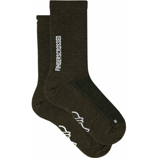 Foto de FINGERSCROSSED Calcetines Ciclismo - Light Merino Silk - Verde