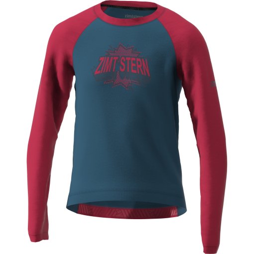 Produktbild von Zimtstern PureFlowz Langarm MTB-Trikot Kinder - jester red/french navy