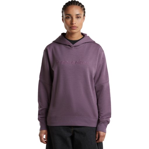 Photo produit de Icebreaker Merino 360 RealFleece™ Elemental Sweat à capuche pour femmes - Grey Plum