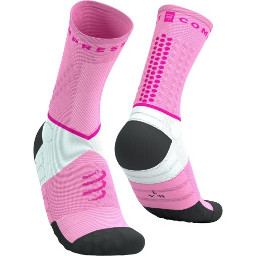 Produktbild von Compressport Ultra Trail Kompressionssocken v2.0 - begonia/neon pink
