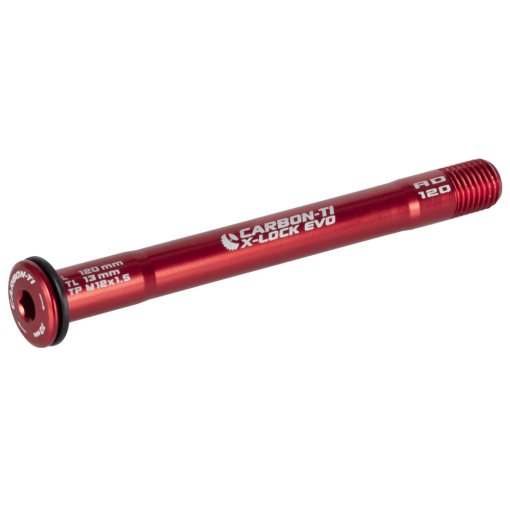 Foto de Carbon-Ti X-Lock EVO Eje pasante - 12x100mm - M12x1.5mm - Longitud 120mm - rojo