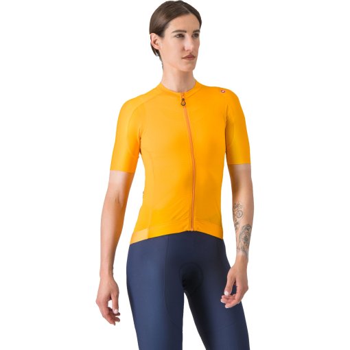 Foto de Castelli Maillot de Manga Corta Mujer - Espresso - vivid orange 863