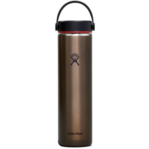 Foto de Hydro Flask Botella Térmica - 24oz Lightweight Wide Mouth Trail Series + Wide Flex Cap B - 710 ml - Obsidian