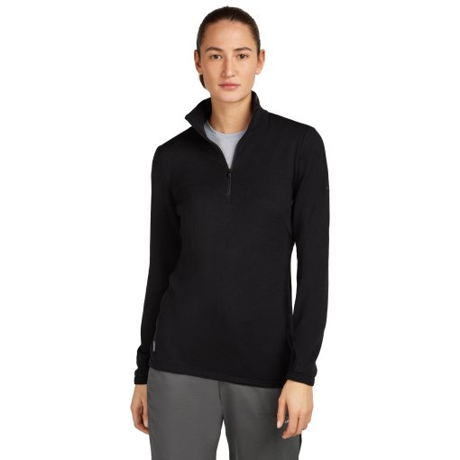 Foto de Icebreaker Jersey Mujer - Merino 300 Original Half Zip - Negro