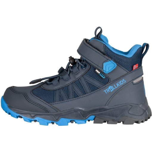 Image of Trollkids Tronfjell Hiker Mid Shoes Kids - Navy/Medium Blue