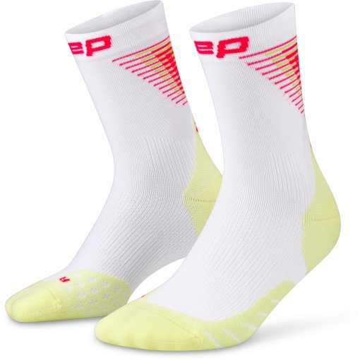 Produktbild von CEP Core Run Edt. Halo Mid Cut Kompressionssocken Herren - white/lime