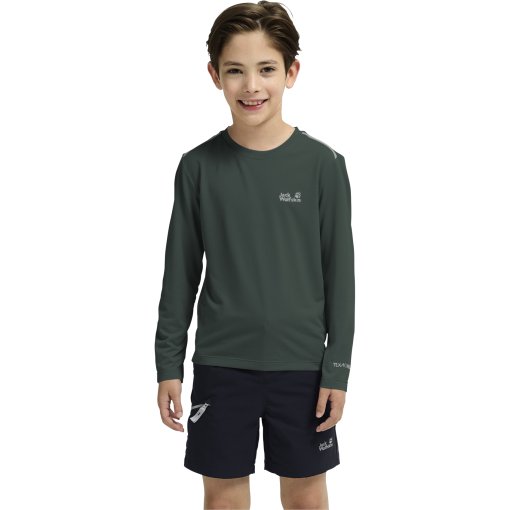 Photo produit de Jack Wolfskin Flare T-shirt à manches longues pour enfants - sago palm