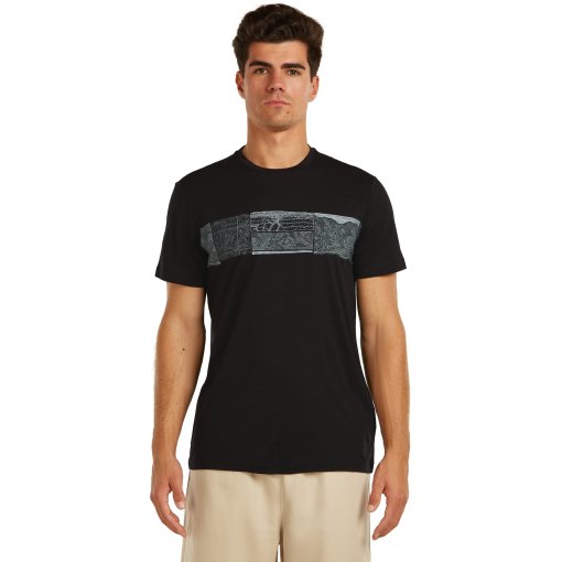 Picture of Icebreaker Merino 150 Tech Lite T-Shirt Elevation Line Men - Black