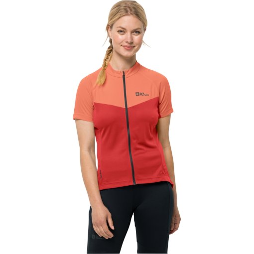 Foto de Jack Wolfskin Maillot de Manga Corta Mujer - Morobbia Full-Zip Print - guave