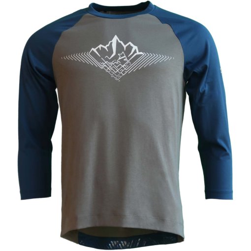 Produktbild von Zimtstern PureFlowz 3/4-Arm MTB-Trikot Herren - Dusty Olive/French Navy