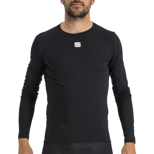Foto de Sportful Camiseta Interior Manga Larga Hombre - Merino Layer - 002 Negro