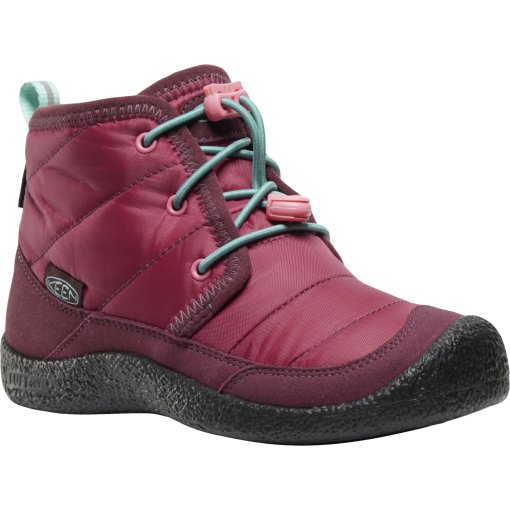Foto de KEEN Calzado Impermeable Niño - Howser II Chukka - Beaujolais/Pool Blue