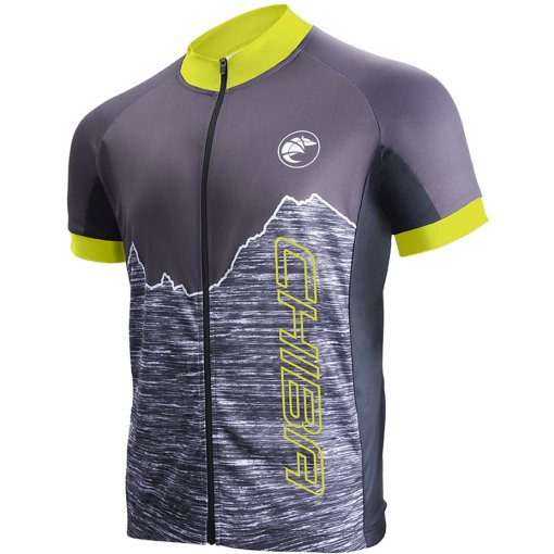 Foto de Chiba Maillot de Manga Corta Hombre - Watzmann - black/neon yellow