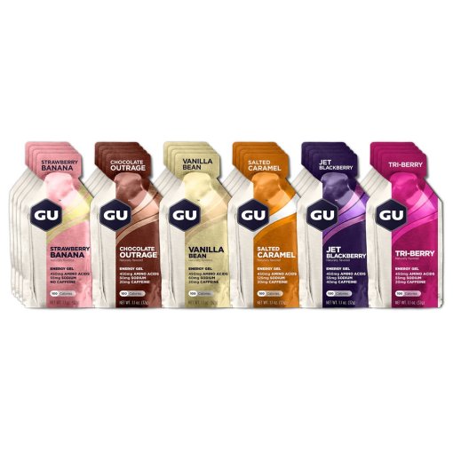 Foto de GU Gel de Carbohidratos - Energy Gel - Caja Mixta TopSeller - 24x32g