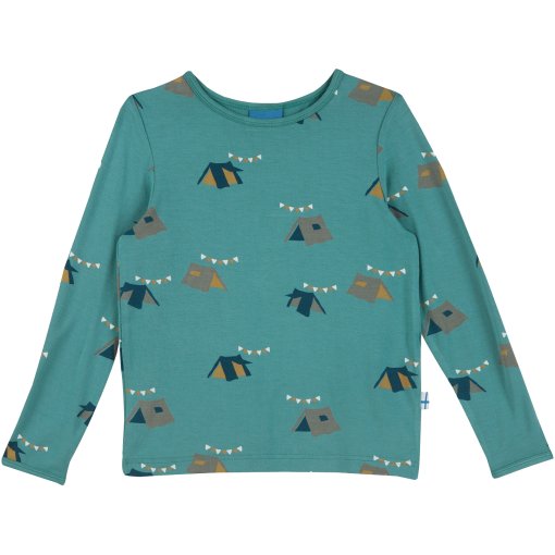 Foto de Finkid Camiseta de Manga Larga Jersey Niño - JUHANNUS SUN - deep jungle