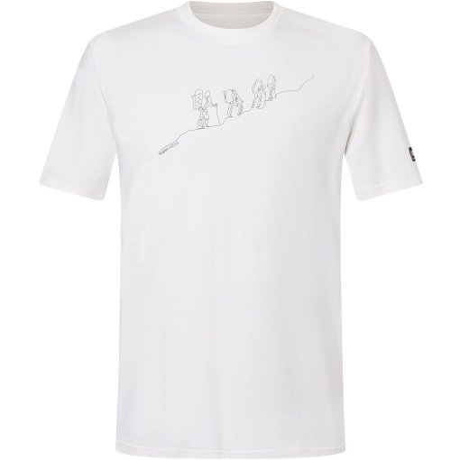 Image of SUPER.NATURAL Hiking Bio C Tee Men - White/Eucalyptus