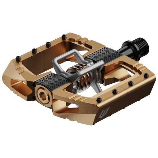 Foto de Crankbrothers Pedales Automáticos - Mallet DH - Loïc Bruni Signature Edition - bronce