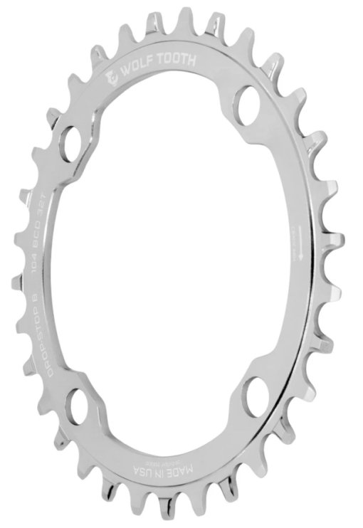 □ WOLF TOOTH DROP-STOPB PCD 110 44T Wolf Tooth Components Drop-Stop B chainring - Cycling News | Bike