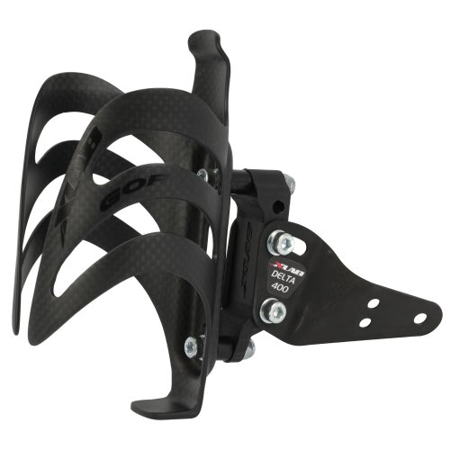 Foto de XLAB Adaptador Delta 400 + Portabidón Gorilla Carbon - negro mate