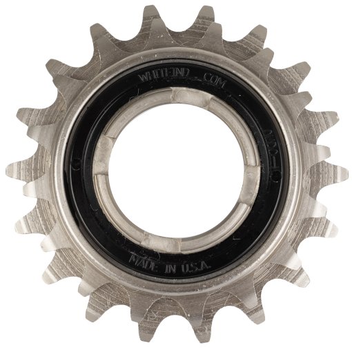 Photo produit de White Industries Pignon Libre - Singlespeed Double High Engagement - 16/18 Dents - Anneau de Verrouillage Noir