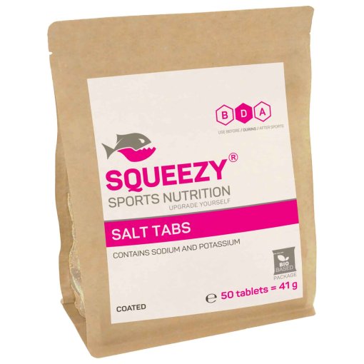 Immagine prodotto da Squeezy Integratore Alimentare - Salt Tabs - 50 Pastiglie di Sale