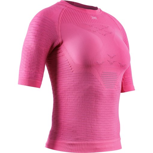 Productfoto van X-Bionic Effektor Hardloopshirt Dames - neo pink/x white