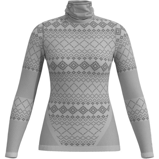 Foto de Löffler Camiseta Interior Manga Larga Mujer - Transtex® Warm Retr&#039;X Rollneck - grey melange A09