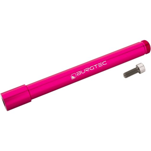 Produktbild von Burgtec Steckachse - vorn | 15x110mm Boost | 134mm | für Öhlins RXF36/38 - toxic barbie pink