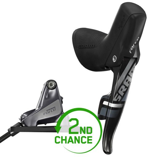 Produktbild von SRAM Force 22 / 1 / CX1 Moto DoubleTap Brems-/Schalthebel + Hydraulische Scheibenbremse - Flat Mount - Moto - rechts | 11-fach - grau/schwarz - B-Ware