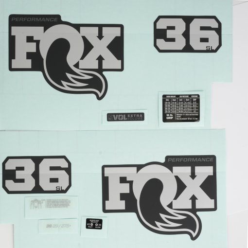 Kuva tuotteesta FOX Tarrasarja 36 SL-Joustohaarukka (2026) varten - 803-04-275 | Performance | Matte Black | Grey Logo