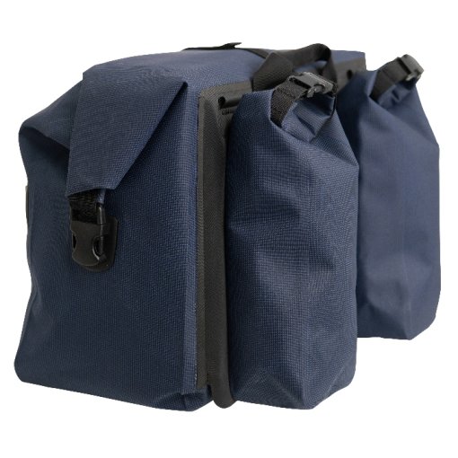Brompton Borough Waterproof Roll Top Bike Bag - 25L - navy | BIKE24