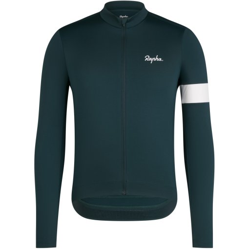 Immagine prodotto da Rapha Maglia a Maniche Lunghe Uomo - Core Thermal - forest green/white