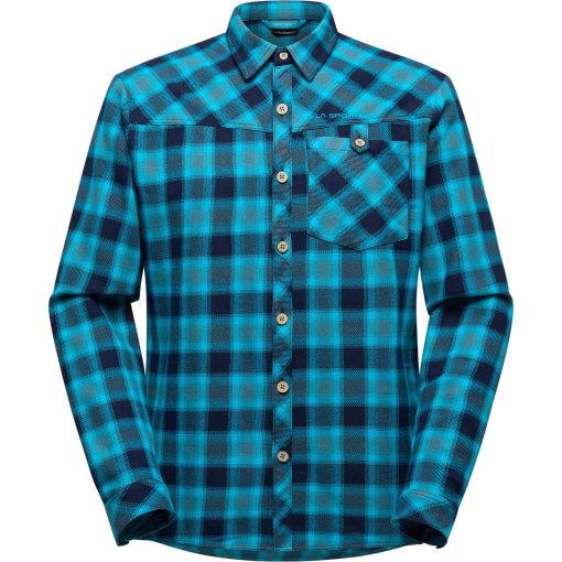 Foto de La Sportiva Camisa de Franela Hombre - Rambler - Deep Sea/Tropic Blue