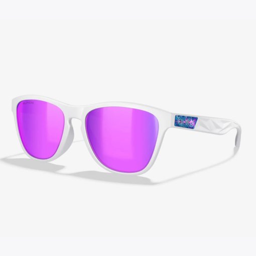Photo produit de Supacaz Lunettes Cazual - Matte White | Purple Kush Refractor Lens