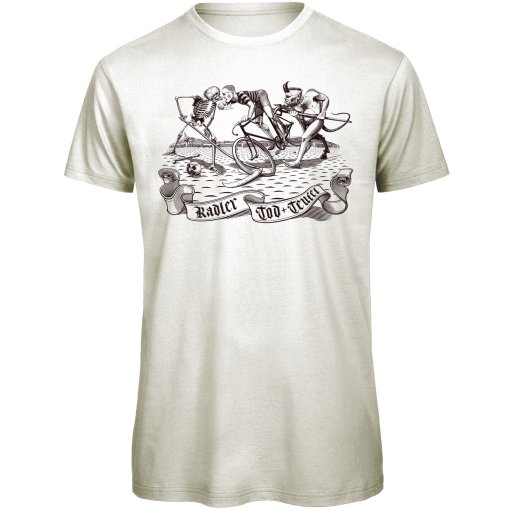 Foto de RTTshirts Camiseta Ciclismo Hombre - Radler Tod &amp; Teufel - blanco