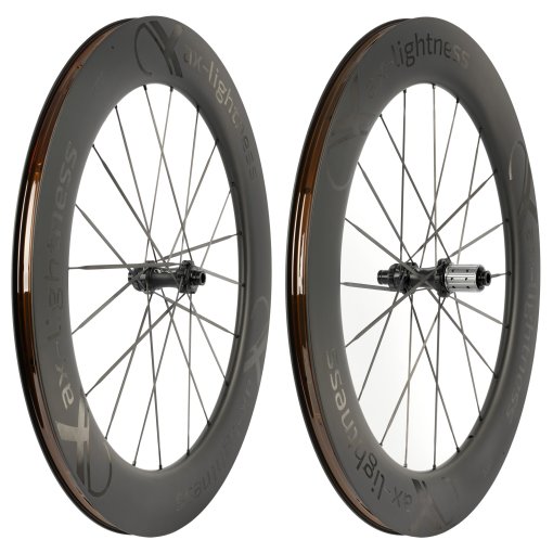 Photo produit de ax-lightness Ultra 80C Paire de roues - 28&quot; | Carbon | TLR | Clincher | Centerlock - 12x100mm | 12x142mm - Shimano HG