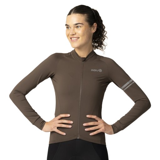 Immagine prodotto da AGU Maglia a Maniche Lunghe Donna - Performance Solid - ground coffee