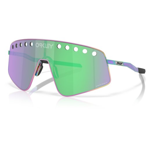 Photo produit de Oakley Sutro TI Sweep Lunettes - Polished Oil Slick/Prizm Road Jade - OO6025-0538