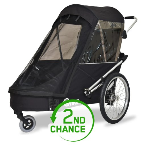 Photo produit de Wike Remorque Vélo - Special Needs - Poussette et Kit de Jogging inclus - noir - Second Choix