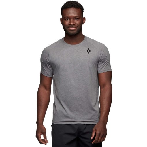 Immagine prodotto da Black Diamond Maglietta Uomo - Lightwire Short Sleeve Tech Tee - Steel Grey