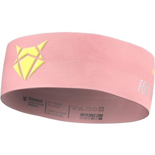 Zdjęcie: INCYLENCE Opaska na głowę V3 – wąska - Light Pink Yellow
