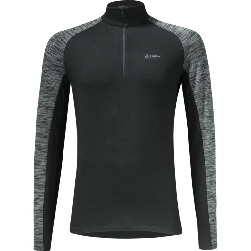 Foto de Löffler Camiseta de Manga Larga Midlayer Hombre - Stripes Transtex® - negro 990