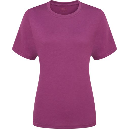 Foto de Rab Camiseta Mujer - Crimp Logo - plum