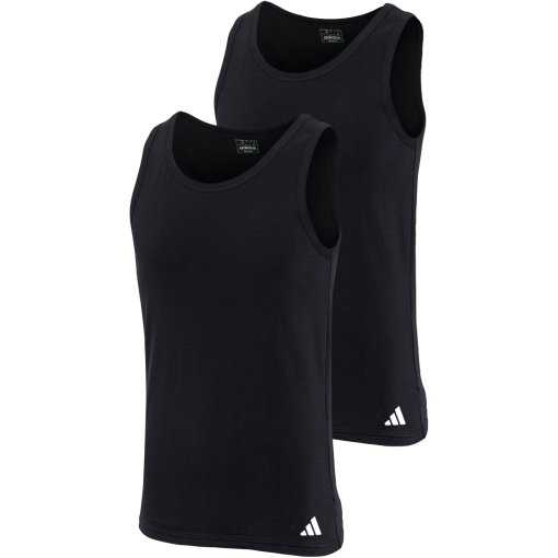 Produktbild von adidas Sports Underwear Active Flex Cotton Tanktop Herren -Doppelpack - 000 schwarz