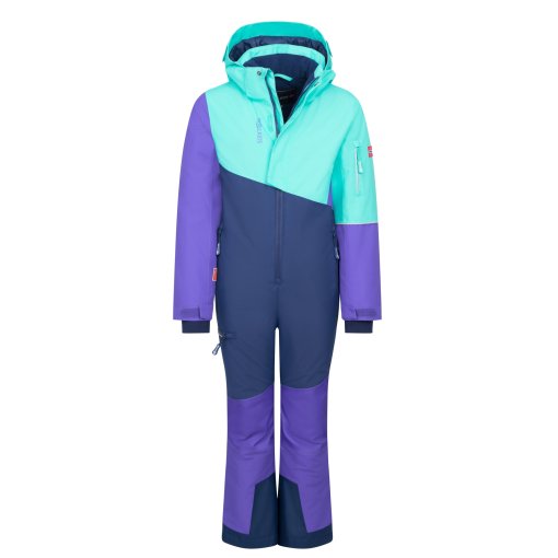 Image of Trollkids Hallingdal Snowsuit Kids - Aqua Mint/Mystic Blue