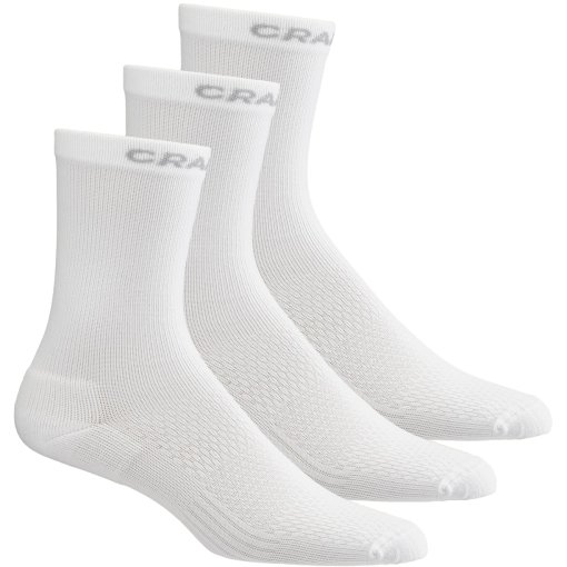 Photo produit de CRAFT Chaussettes Mi-Longues Pack de 3 - Core Dry High - blanc