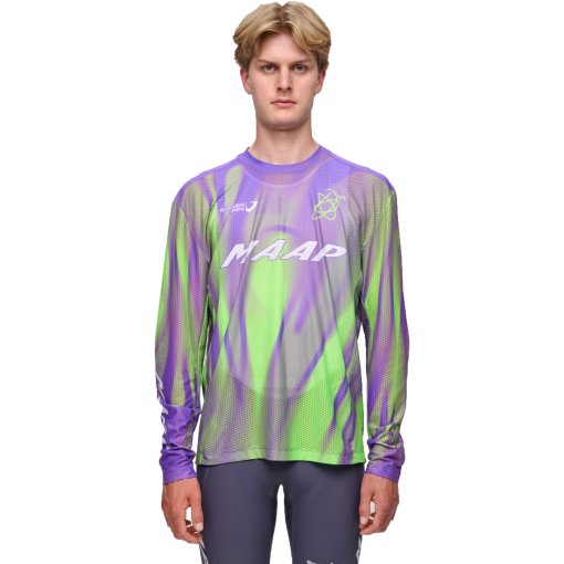Productfoto van MAAP WorldTour 26 Mesh Shirt met lange mouwen voor heren - blackout glow