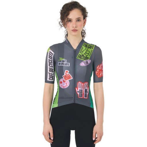 Photo produit de Café du Cycliste x Café Factory Team Maillot Manches Courtes Femme - Bergida - multico