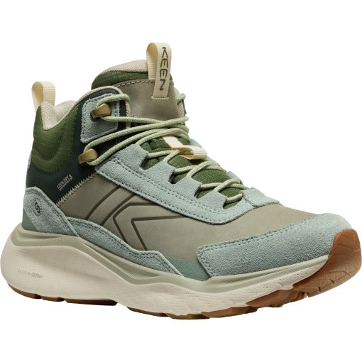 Immagine prodotto da KEEN Scarponi da Trekking Impermeabili Donna - Leiki Leather - Iceberg Green/Bronze Green